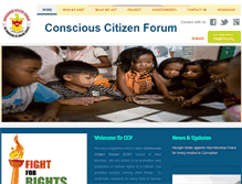 Tablet Screenshot of consciouscitizenforum.org